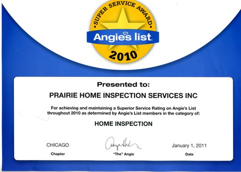 2010 Angies List Super Service Award